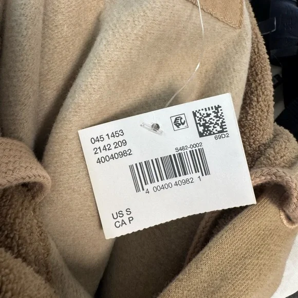 American Eagle Beige Graphic Huggable Hoodie Sweater Oversized Size Small - Picture 13 of 13